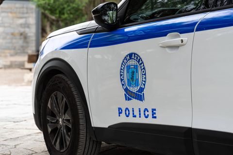 Ein Polizeiwagen in Griechenland
