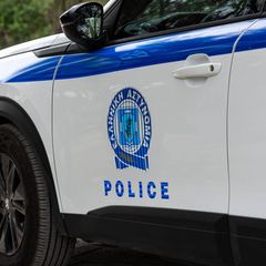 Ein Polizeiwagen in Griechenland