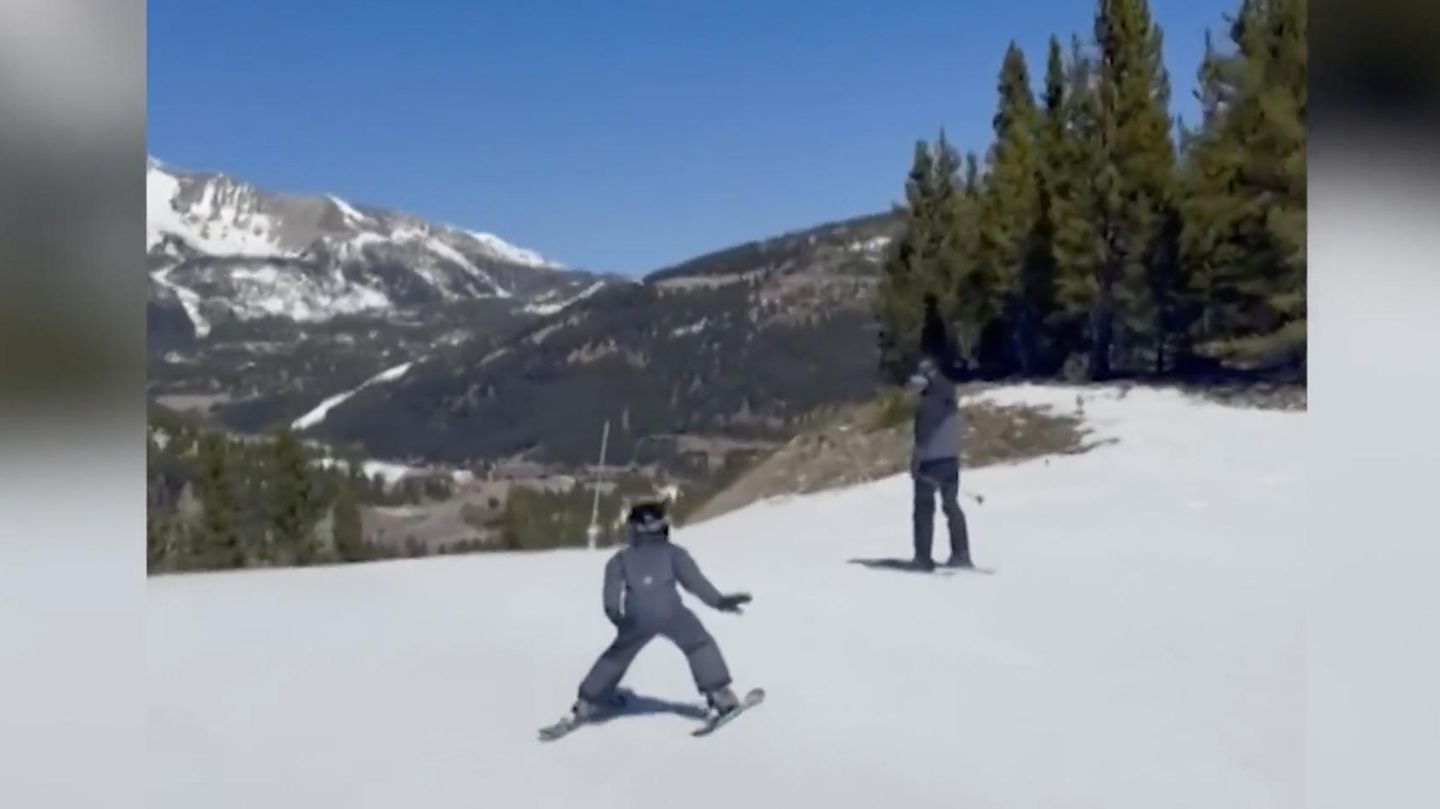 Royale Abfahrt: Herzogin Meghan zeigt Prinz Harry mit Archie beim Skifahren