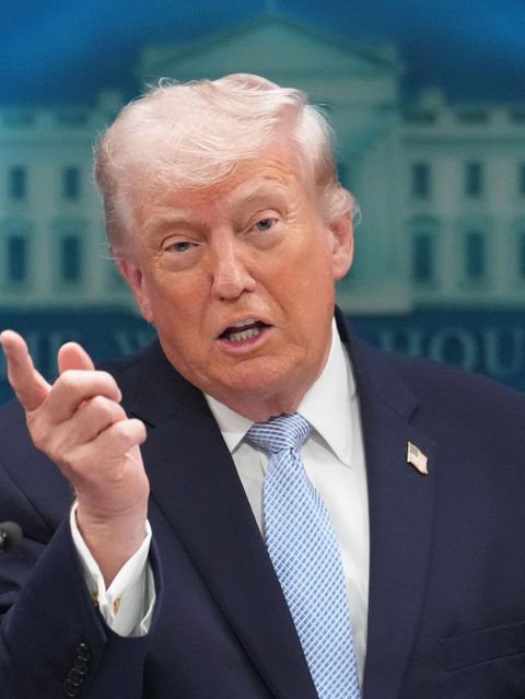 Donald Trump während der Pressekonferenz