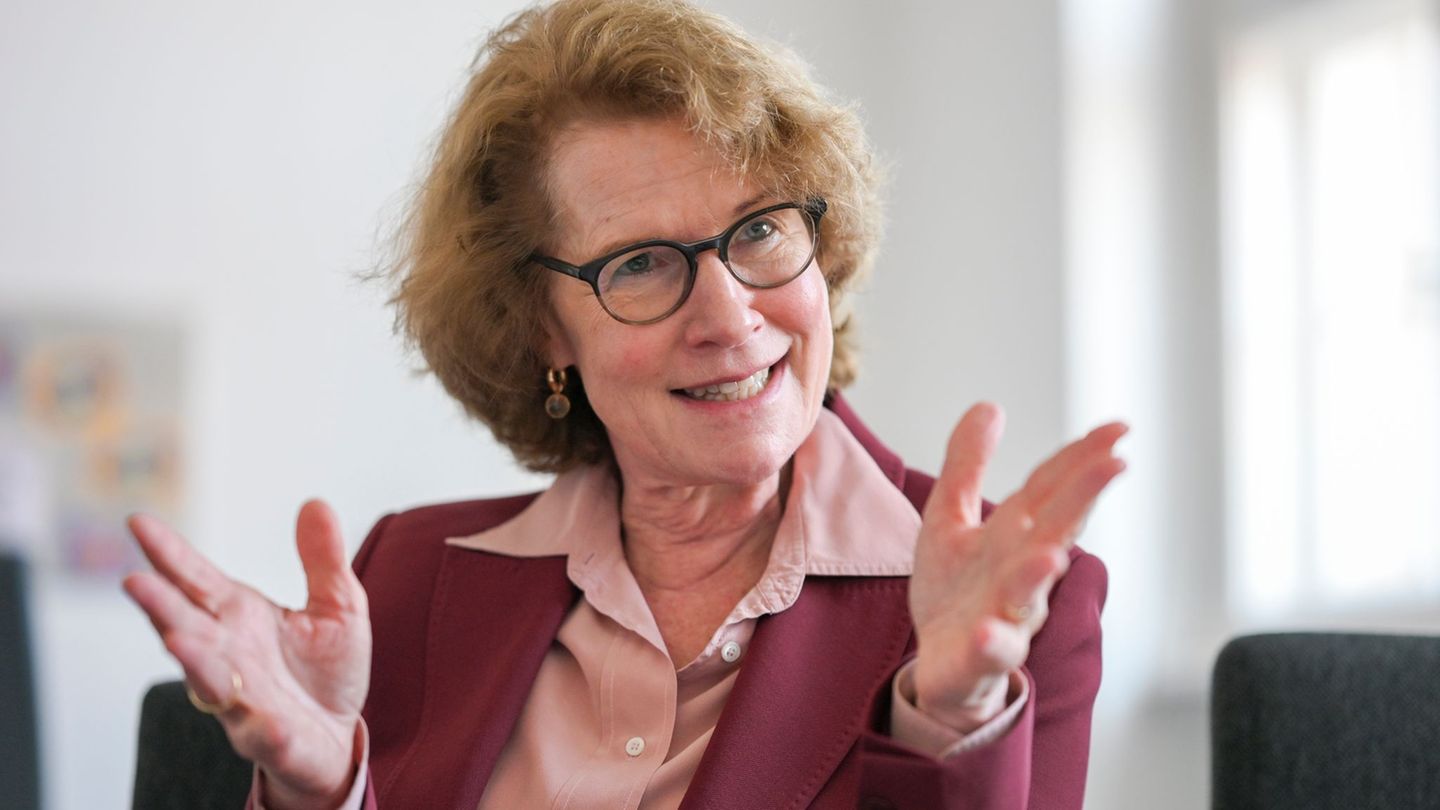 Die Leitende Oberstaatsanwältin Ingrid Jaeger bei einem Pressetermin in der Staatsanwaltschaft Berlin. Foto: Jens Kalaene/dpa