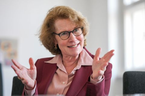 Die Leitende Oberstaatsanwältin Ingrid Jaeger bei einem Pressetermin in der Staatsanwaltschaft Berlin. Foto: Jens Kalaene/dpa