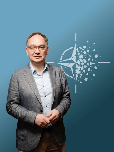 Illustration: Nico Fried und ein Kompass