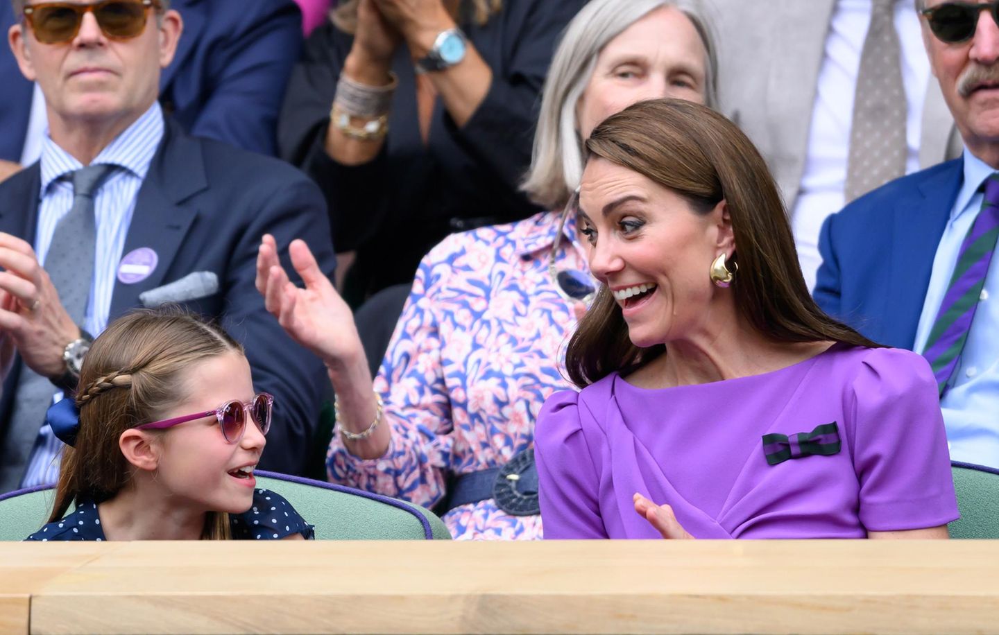 Prinzessin Kate und Tochter Charlotte in Wimbledon