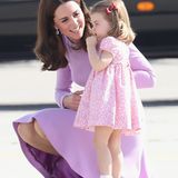 Prinzessin Kate und Tochter Charlotte 2017 bei einem Besuch in Deutschland