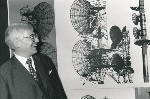 Der damalige Bundespostminister Christian Schwarz-Schilling 1982 in Bonn