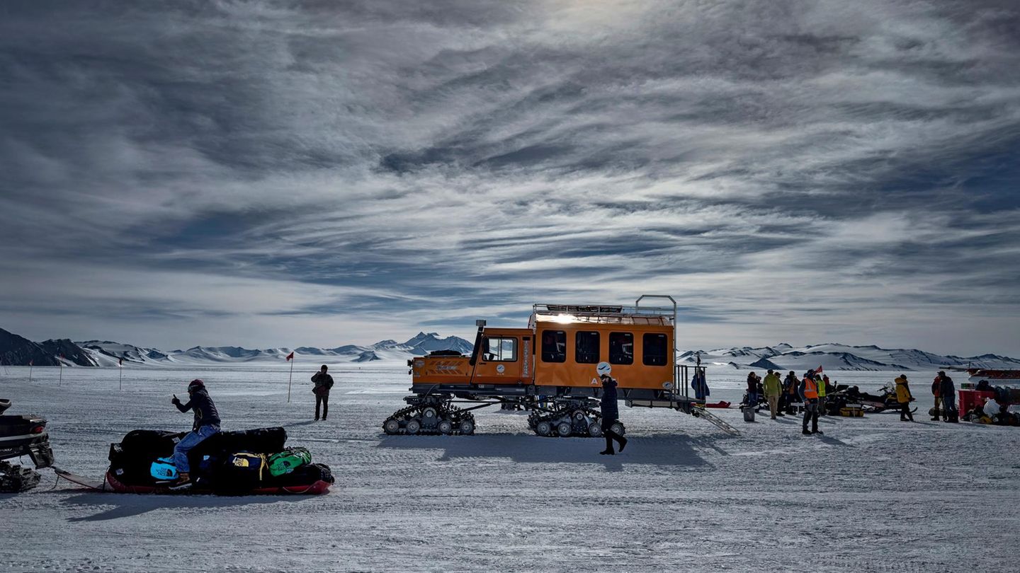 Kettenfahrzeuge in der Arktis