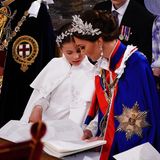 Prinzessin Kate und Tochter Charlotte bei der Krönung von König Charles