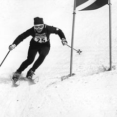 Eberhard Riedel bei den Olympischen Spielen 1964 in Innsbruck. (Archivbild) Foto: picture-alliance / dpa