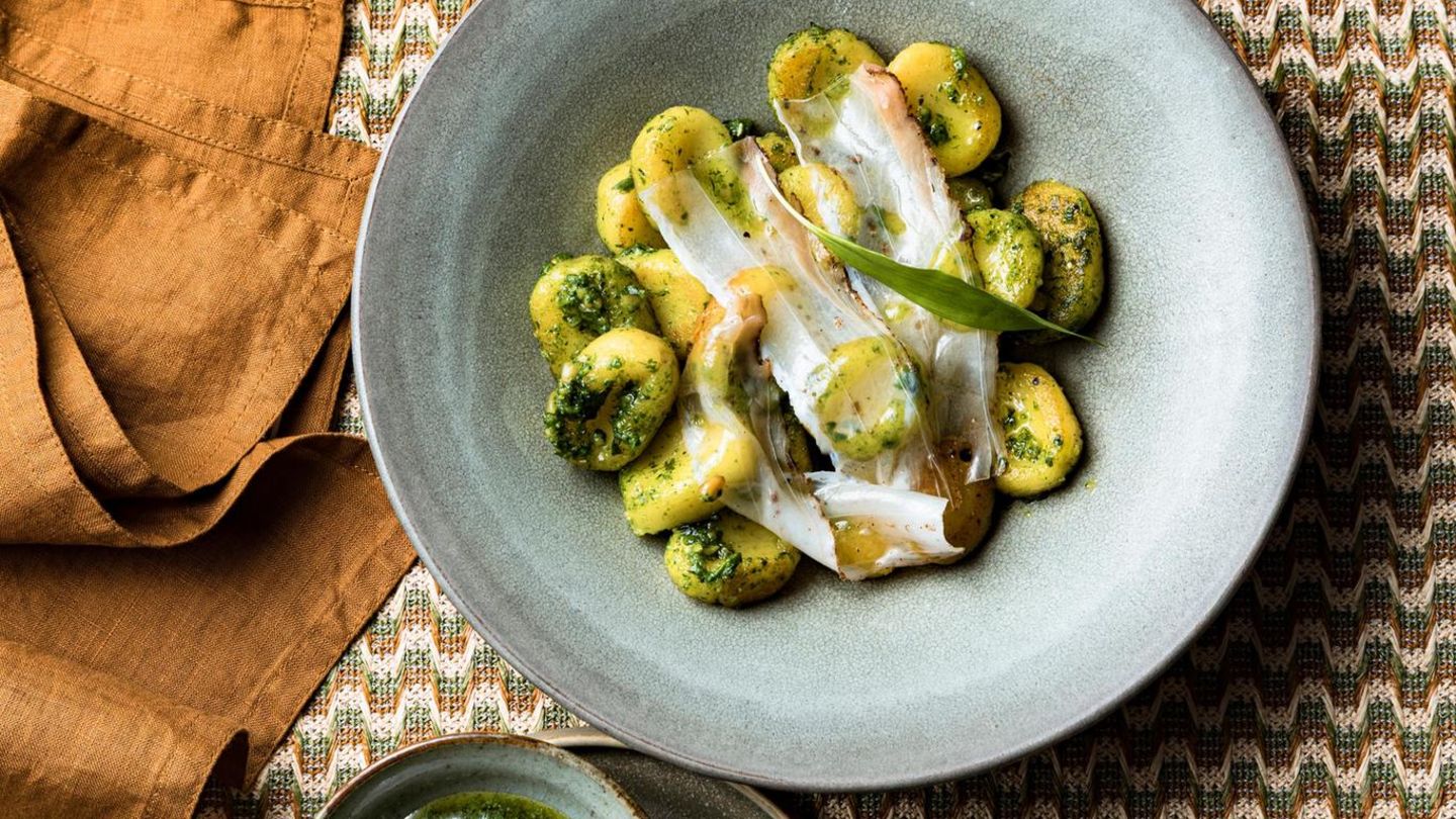 Gnocchi mit Bärlauchpesto und Lardo