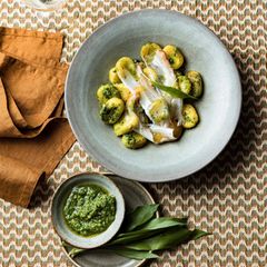 Gnocchi mit Bärlauchpesto und Lardo