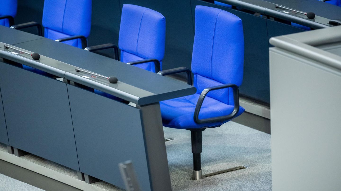 Kanzlerstuhl im Deutschen Bundestag