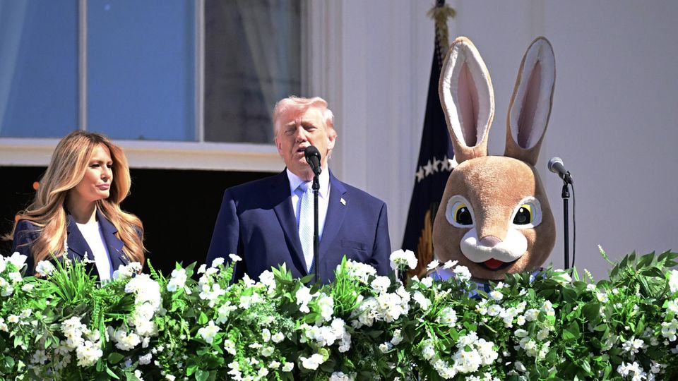 Trumps Rede im Weißen Haus beim traditionellen Ostereierrollen