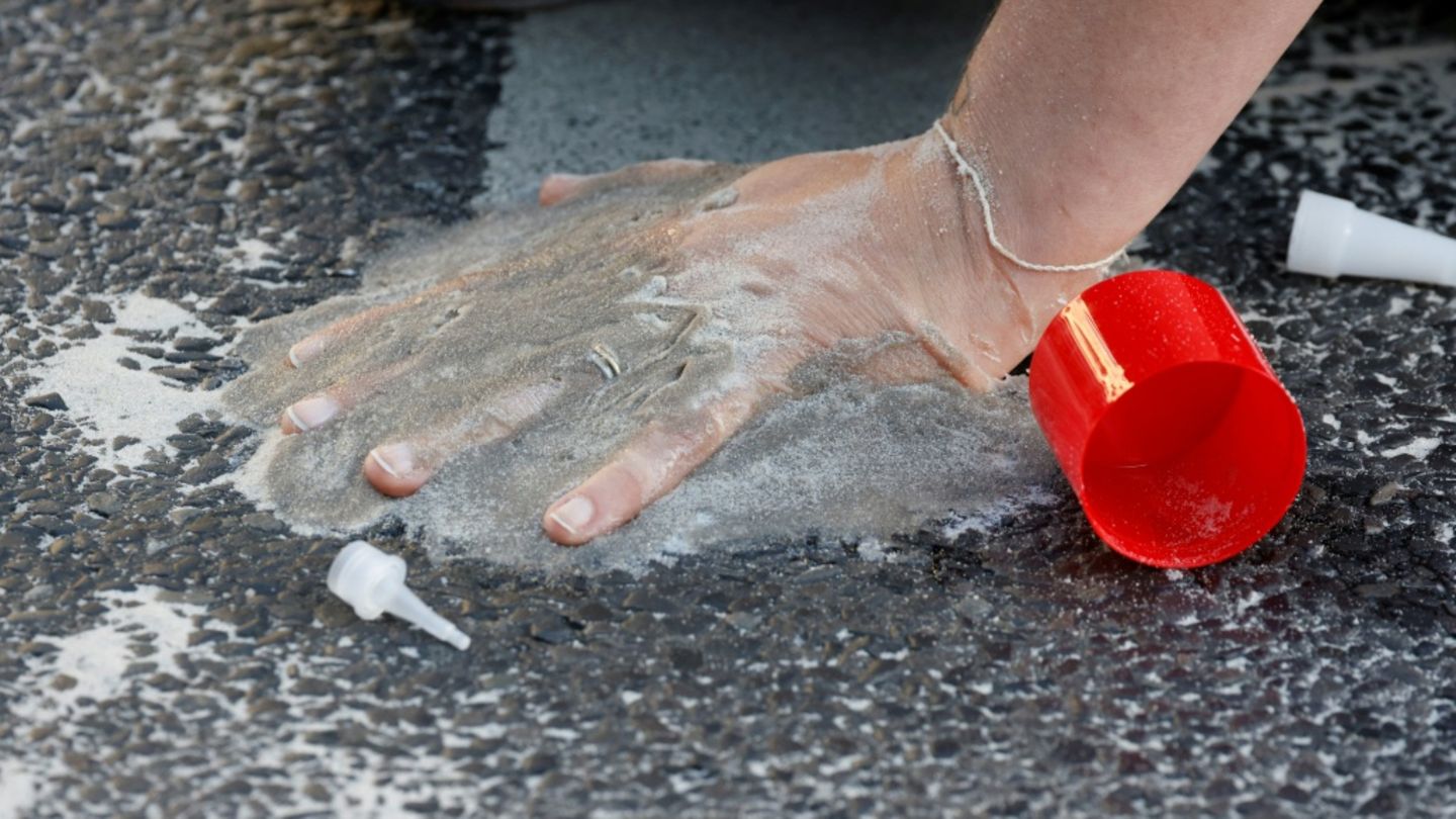 Protestaktion von Letzter Generation
