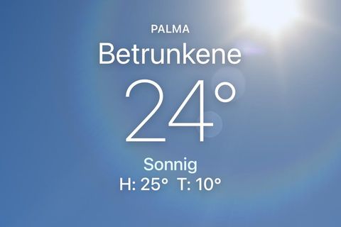 Wetter in Betrunkene auf Mallorca