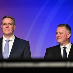 Verhandlungsführer Alexander Schweitzer für die SPD und Gordon Schnieder für die CDU wollen am Mittwoch über das Ergebnis der So