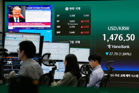 Der südkoreanische Leitindex Kospi ist am Mittwochmorgen Ortszeit stark gestiegen. Foto: Ahn Young-joon/AP/dpa