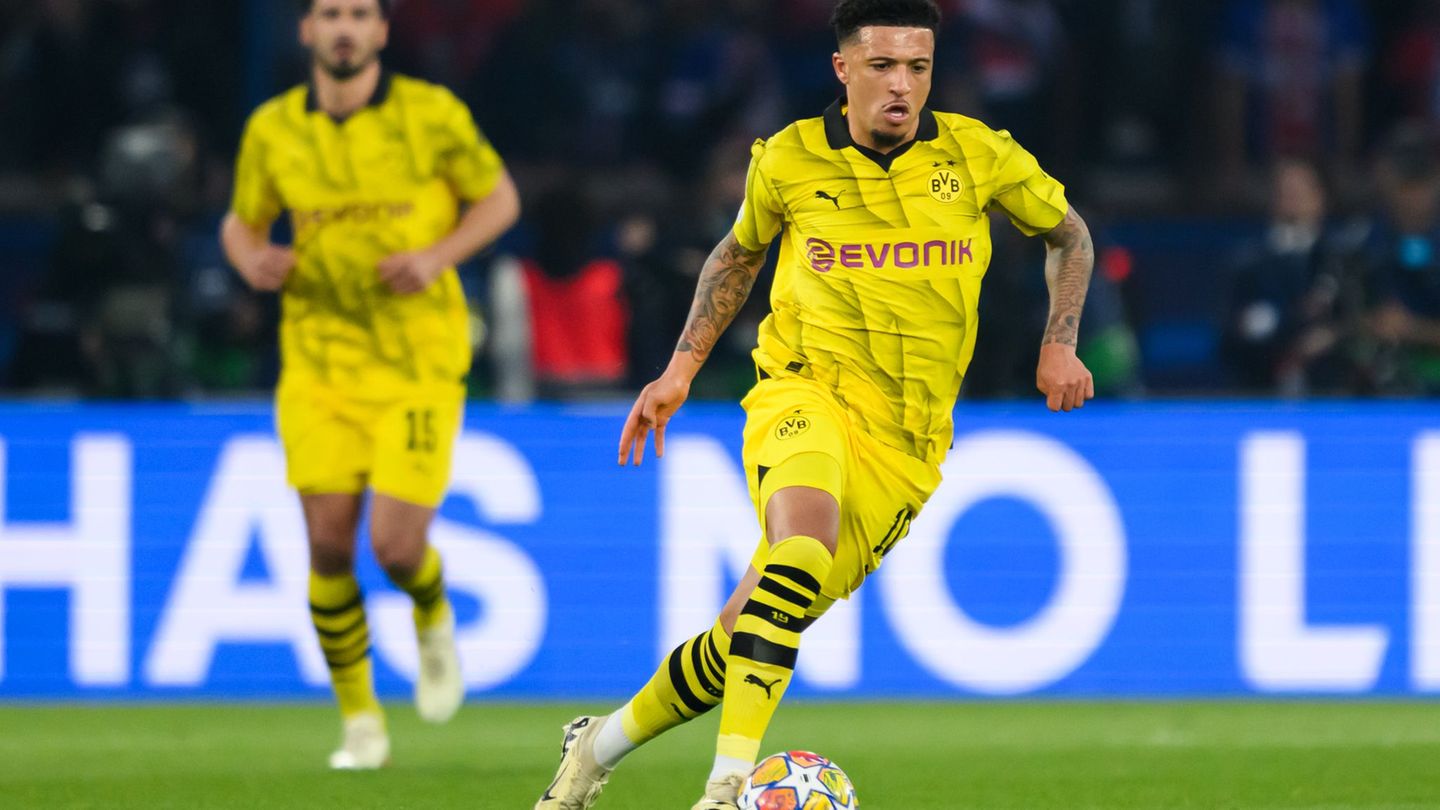 Spielt Jadon Sancho bald wieder im BVB-Trikot? (Archivbild) Foto: Robert Michael/dpa