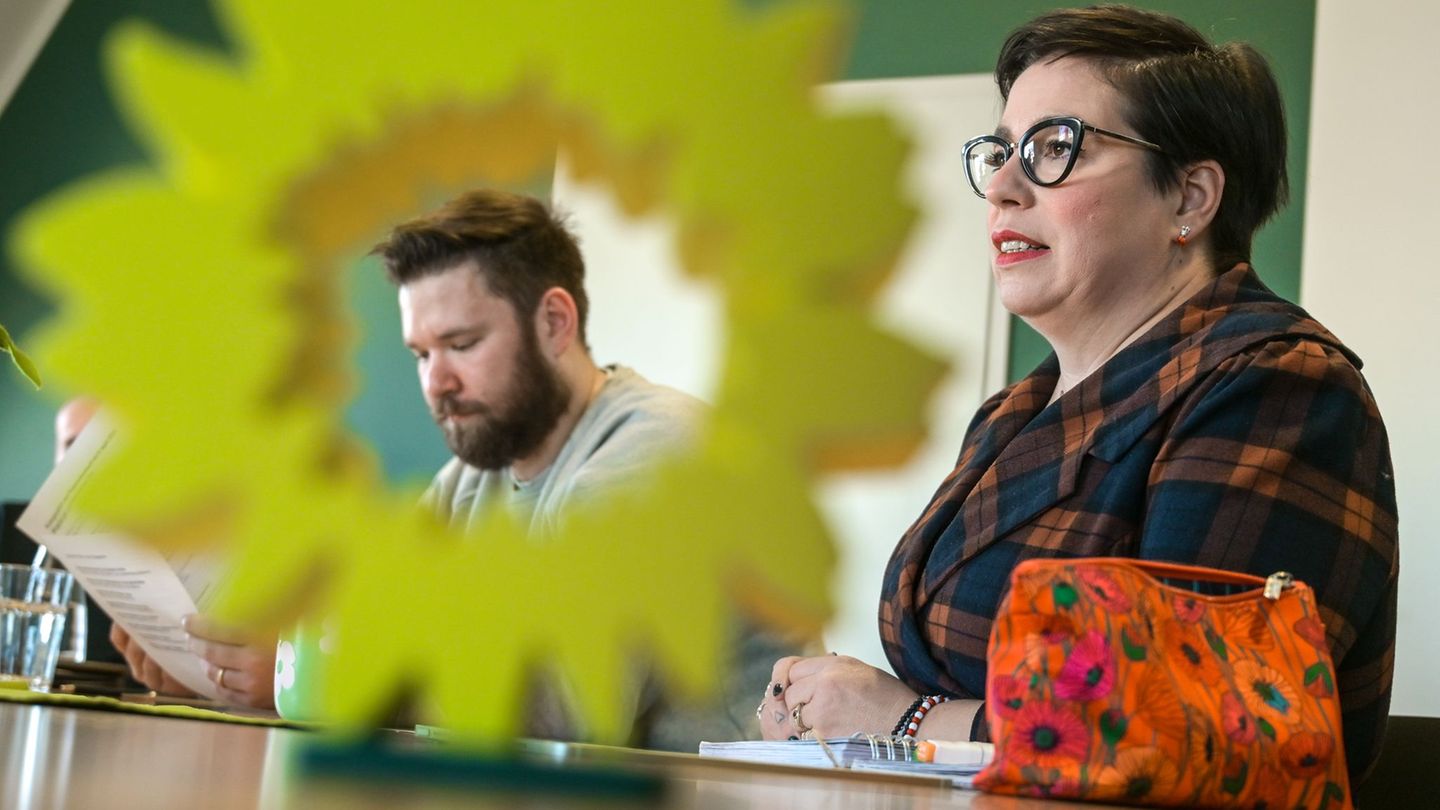 Die Grünen haben den Entwurf ihres Landtagswahlprogramms für die Wahl im September präsentiert. Foto: Heiko Rebsch/dpa