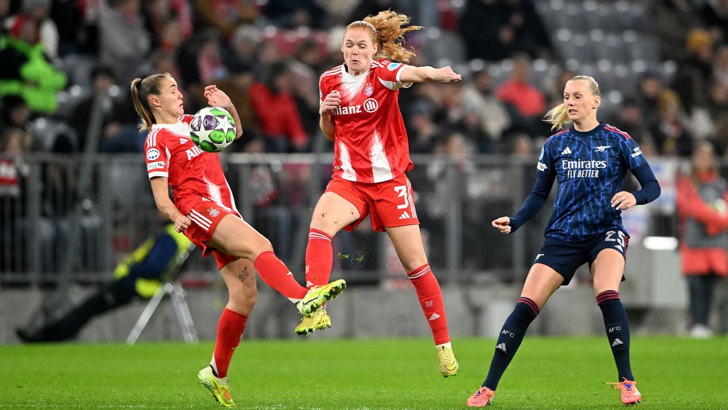 Stine Ballisager (M) zeigt vollen Einsatz für den FC Bayern. (Archivbild) Foto: Jens Niering/dpa