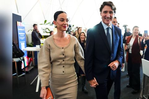 Katy Perry und Justin Trudeau im Januar 2026 beim Weltwirtschaftsforum im schweizerischen Davos.