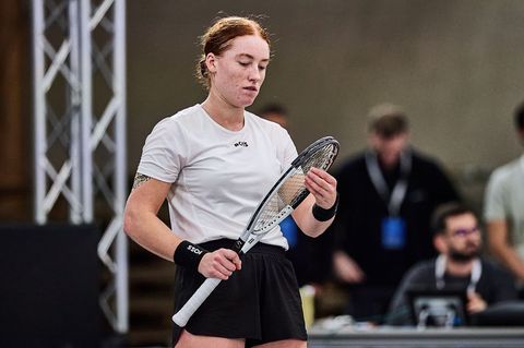 Ella Seidel verlor ihr Einzel beim Auftakt in den Billie Jean King Cup Foto: Mathias Schulz/dpa