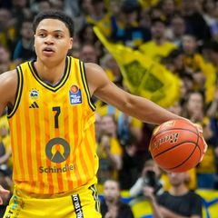 Youngster Jack Kayil war bester Alba-Schütze gegen Malaga (Archivbild) Foto: Soeren Stache/dpa