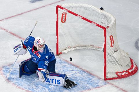 Mannheims Keeper Maximilian Franzreb war Matchwinner gegen München Foto: Uwe Anspach/dpa