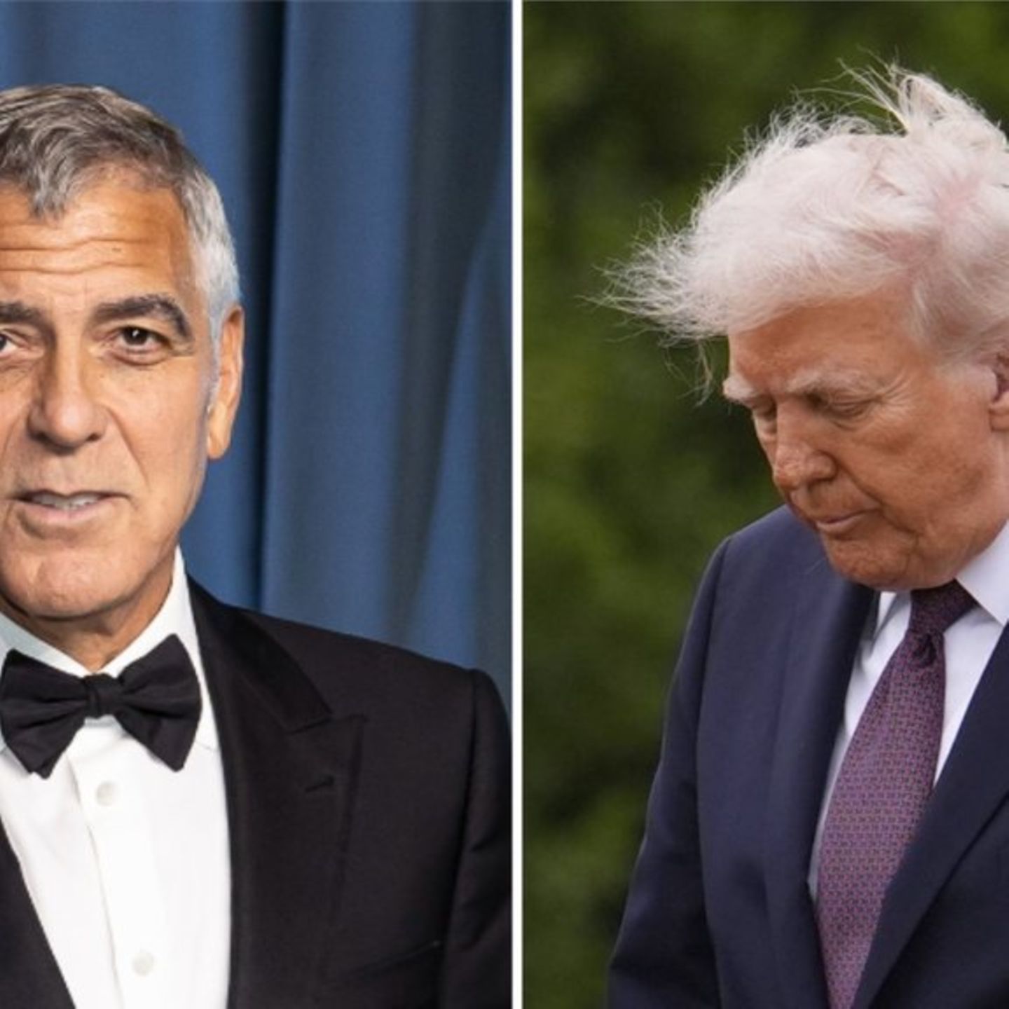 George Clooney und Präsident Donald Trump gingen in der Vergangenheit schon öfter verbal aufeinander los.