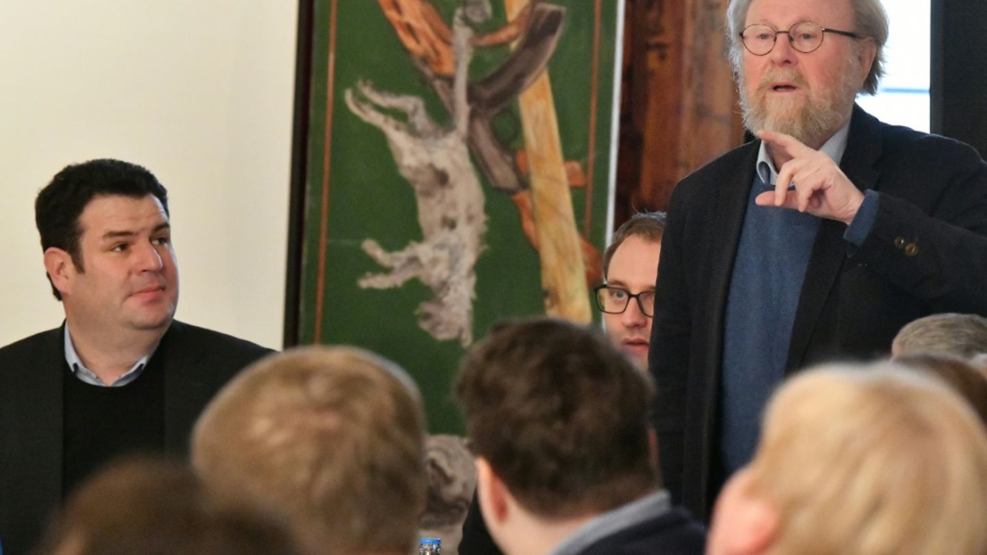 Wolfgang Thierse (rechts)