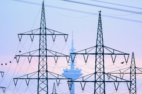 Stromleitungen in Frankfurt am Main