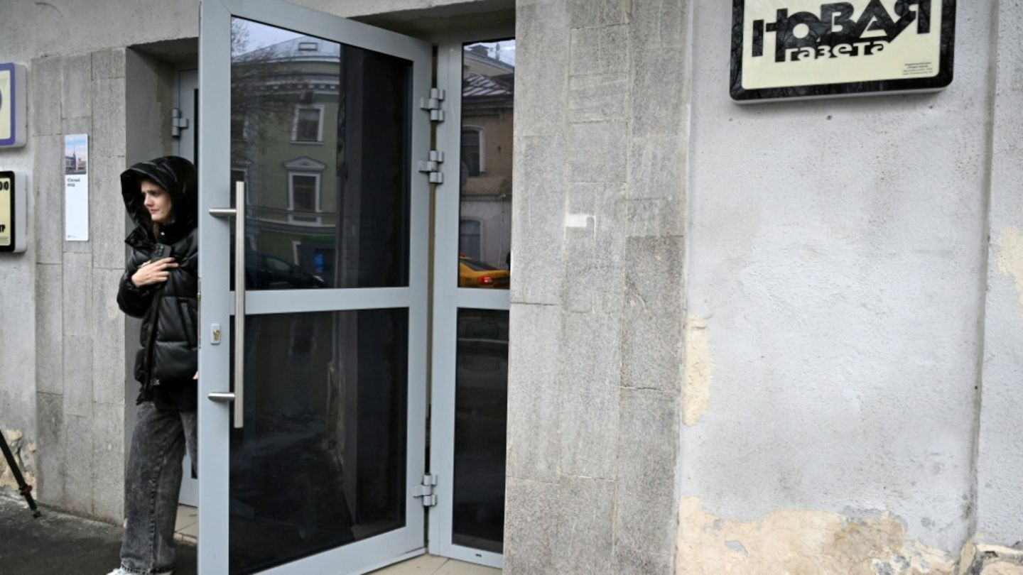 Gebäude mit Büros der "Nowaja Gaseta" in Moskau