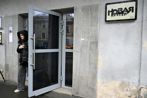 Gebäude mit Büros der "Nowaja Gaseta" in Moskau