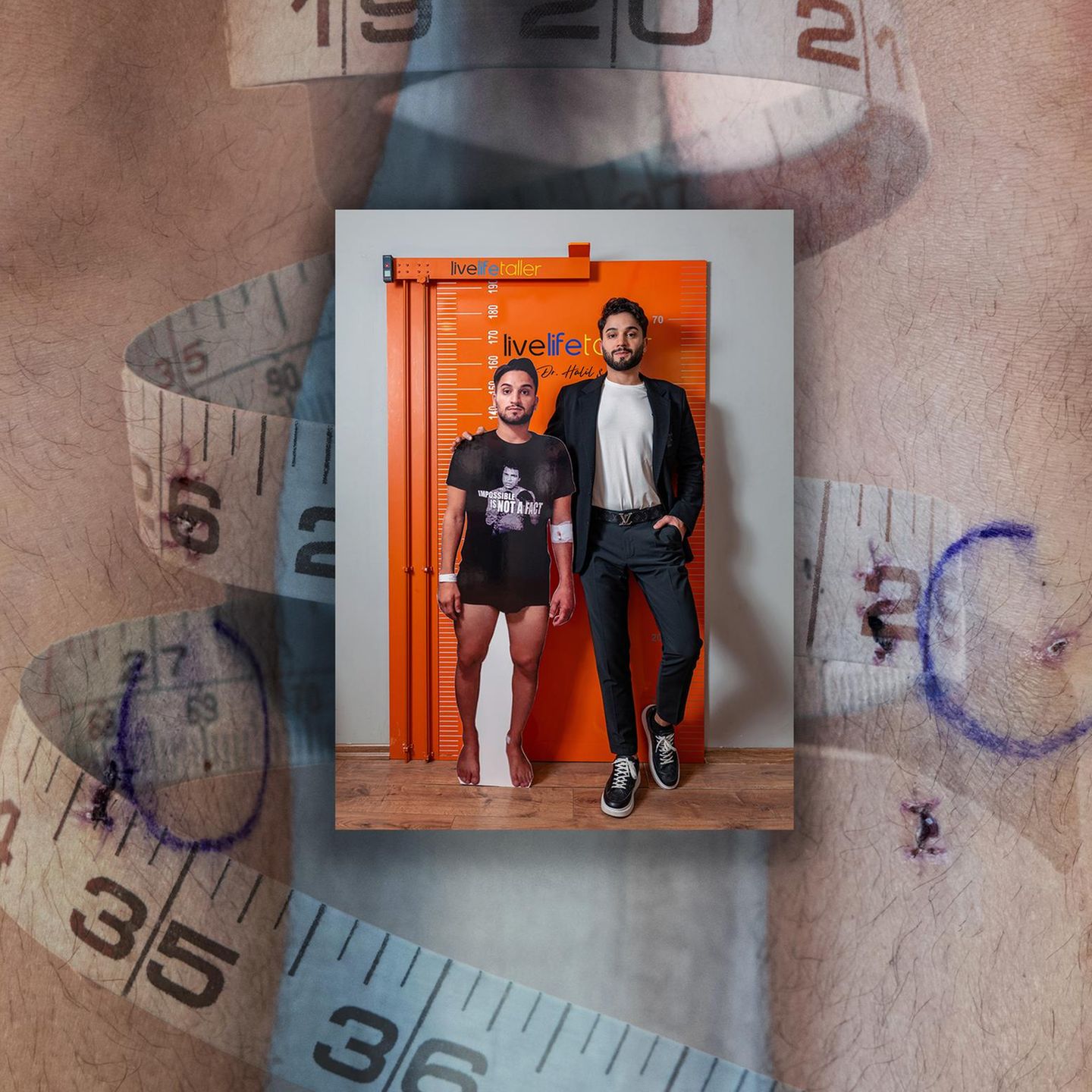 Collage zu Beinverlängerung