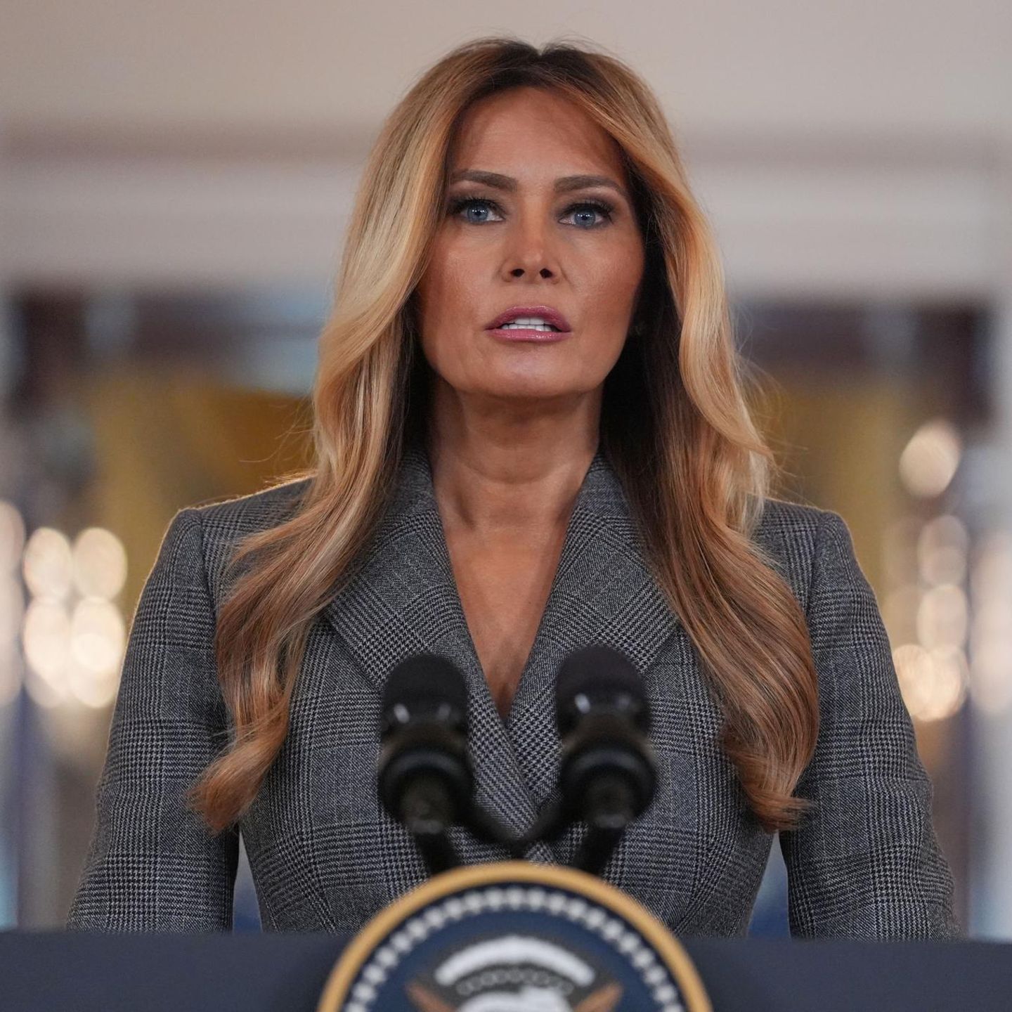 Melania Trump auf Pressekonferenz