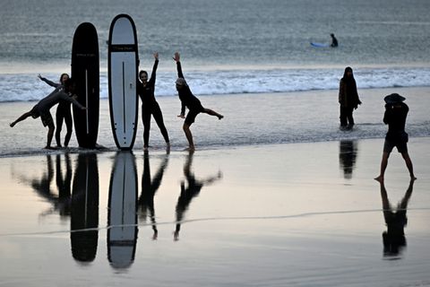 Touristen auf Bali am 8. April 2026