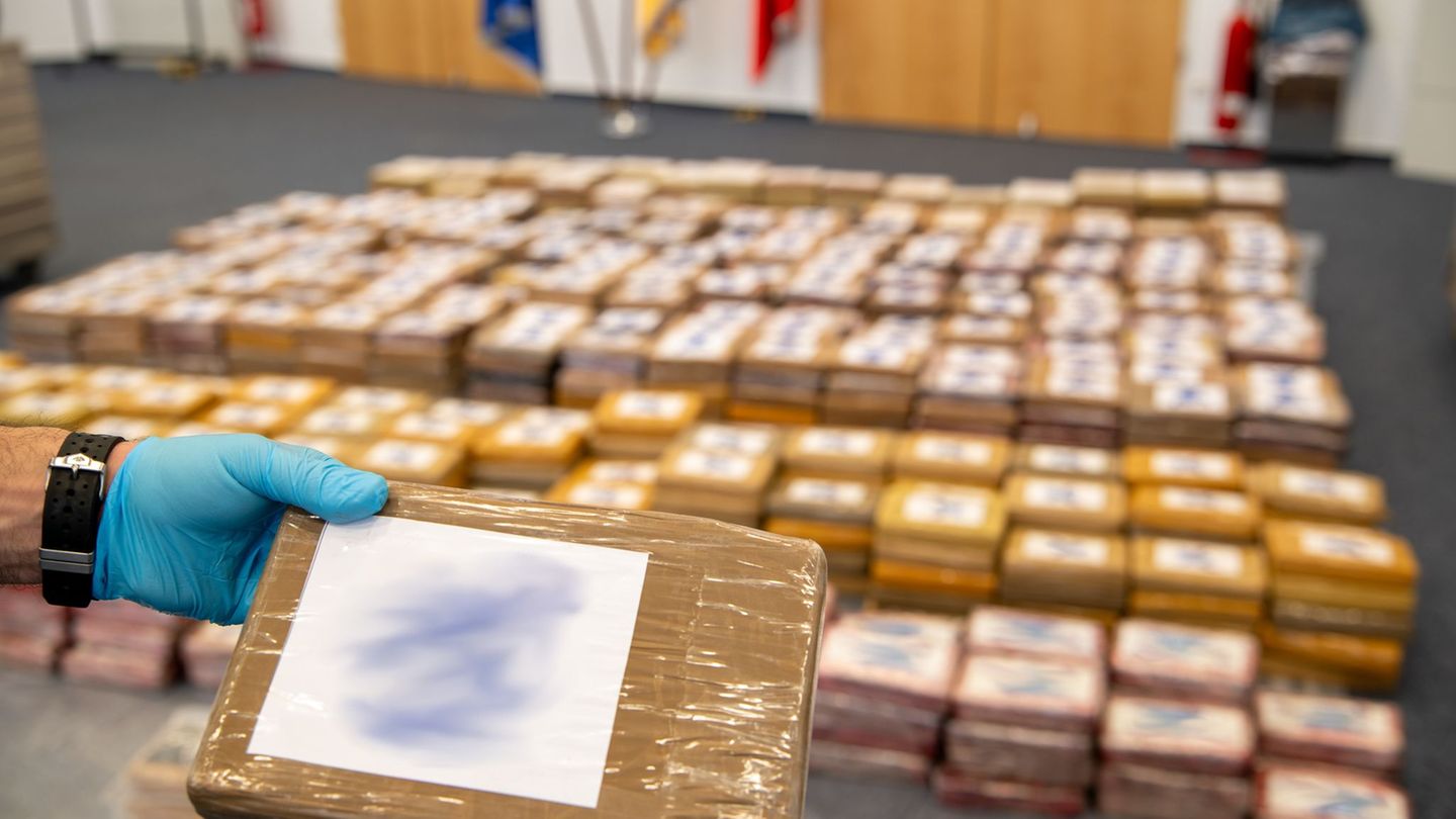 In der Containerprüfanlage fielen Auffälligkeiten auf - deshalb wurde ein Bananencontainer aus Ecuador entladen. (Symbolfoto) Fo