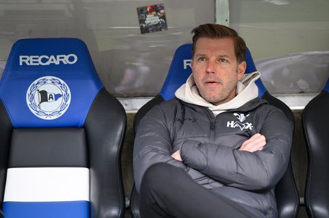 Kam gegen Bielefeld ins Grübeln: Darmstadts Coach Florian Kohfeldt (Archivbild). Foto: Ulrich Hufnagel/dpa