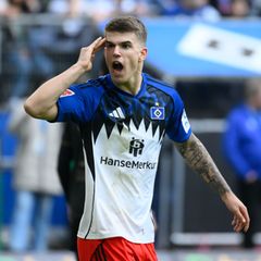 HSV-Spieler Luka Vuskovic. (Archivbild) Foto: Gregor Fischer/dpa