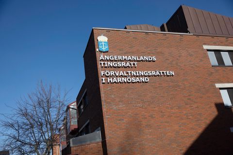 Schweden: Das Bezirksgericht in der Stadt Härnösand, wo der Fall verhandelt wird