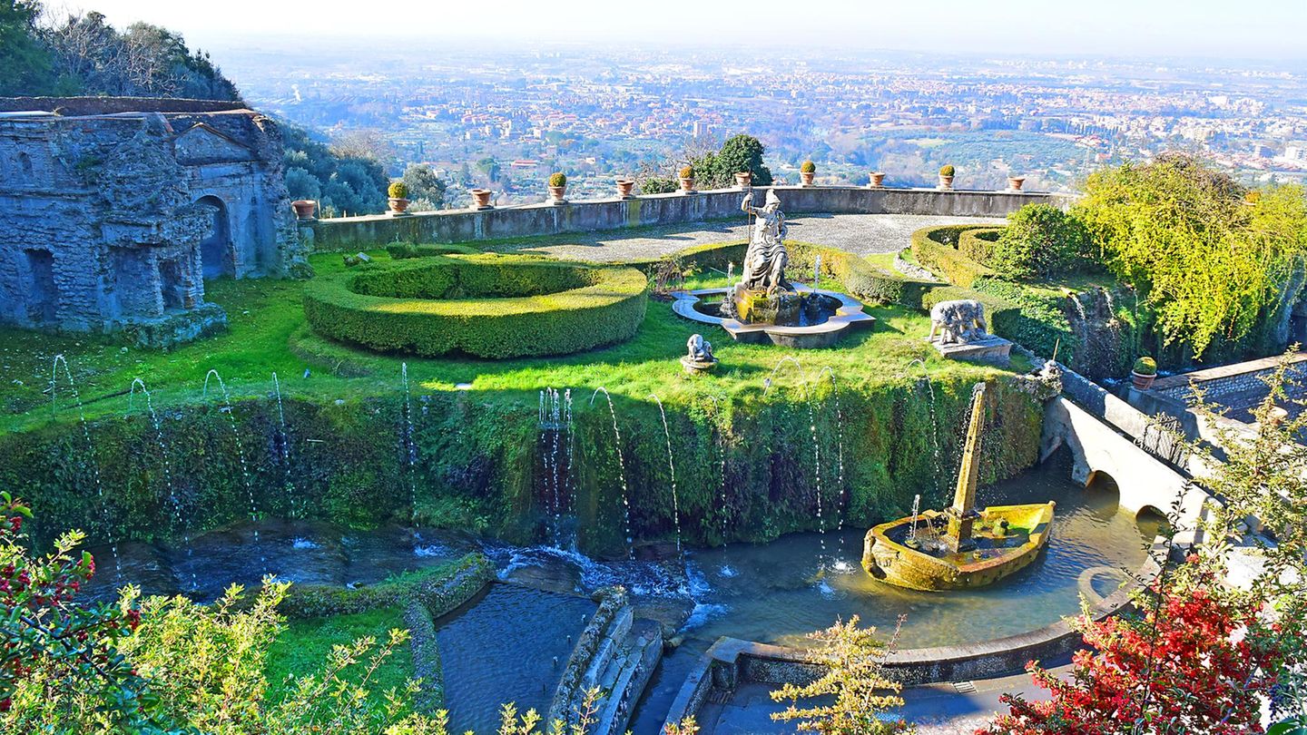 Villa d’Este Tivoli, Italien