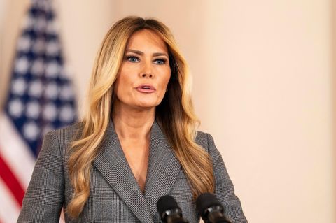 Tritt selten vor die Mikros im Weißen Haus: First Lady Melania Trump