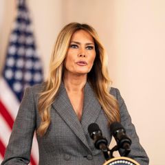 Tritt selten vor die Mikros im Weißen Haus: First Lady Melania Trump