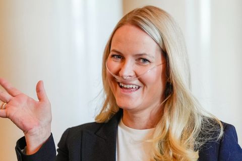 Kronprinzessin Mette-Marit während eines Empfangs am 10. April.