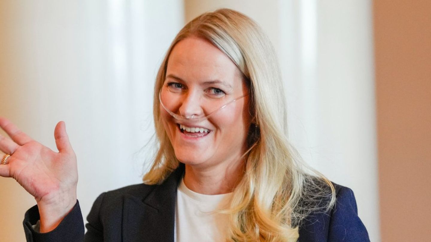 Kronprinzessin Mette-Marit während eines Empfangs am 10. April.