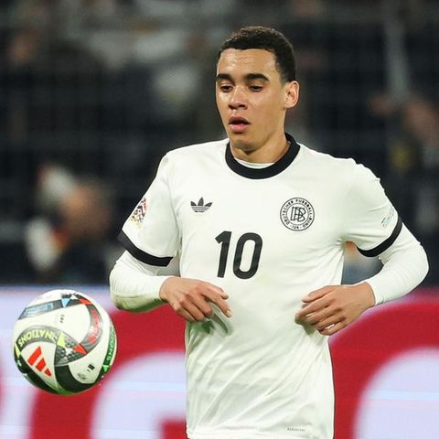 Das war vor seiner schweren Verletzung: Jamal Musiala im Frühjahr 2025 im Einsatz für die DFB-Elf