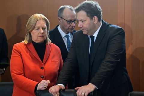 Bas, Merz und Klingbeil (v.l.) Anfang Februar