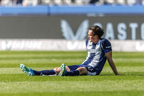 Die Hertha muss den Aufstieg wohl abschreiben. Foto: Andreas Gora/dpa