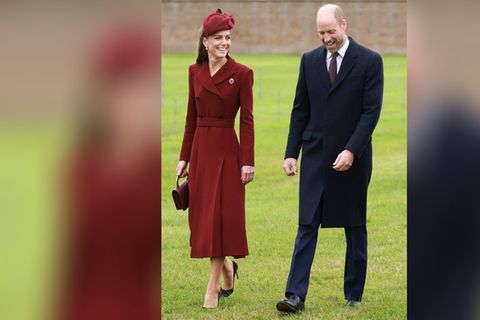 Prinzessin Kate zeigt sich bei Terminen - hier mit Prinz William - häufig in Mänteln in A-Linie.