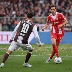 Leon Goretzka vom FC Bayern in der Bundesliga gegen St. Pauli